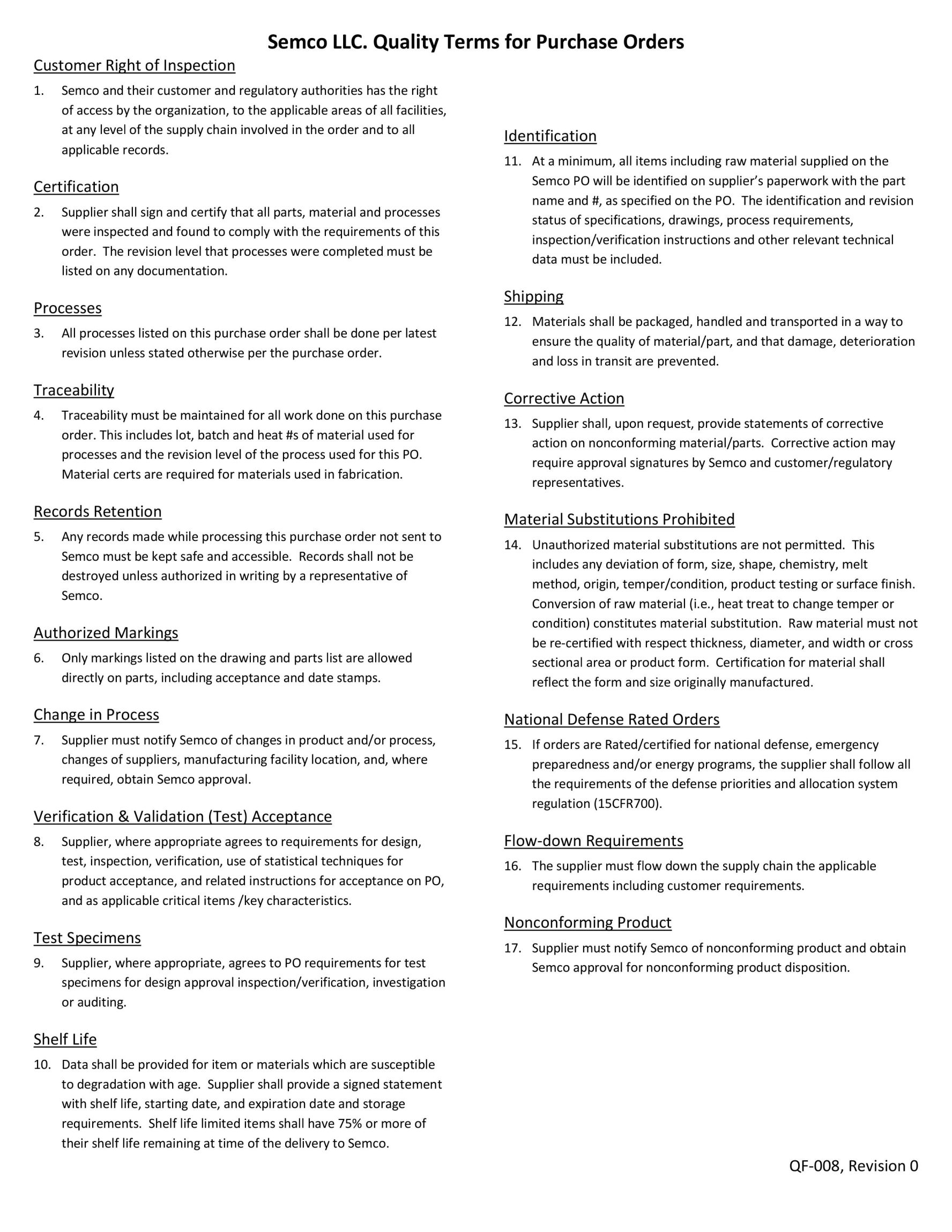 Terms and Conditions